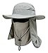 Produktbild Saoirse.Hats JNINTH Hut Herren Sommer Outdoor, Sonnenhut Männer UV Schutz, Fischerhut Unisex Faltbar Atmungsaktiv, Wanderhut Nackenschutz, Hell Grau
