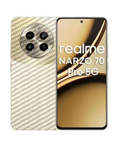Image of Compatible with Realme Narzo 70 Pro 5G Back Skin Sticker /Vinyl wrap /Protective Film Mobile Skin Carbon Fiber Transparent by Candeal Mizhan (only Back)