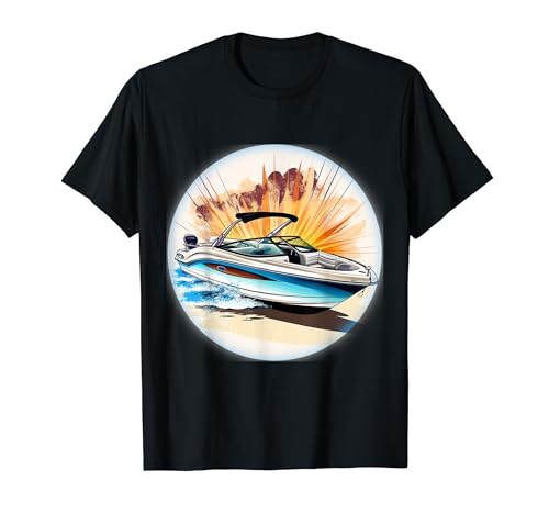 Sea Ray Bootsbekleidung | Sea Ray Sunset Print auf der Vorderseite T-Shirt