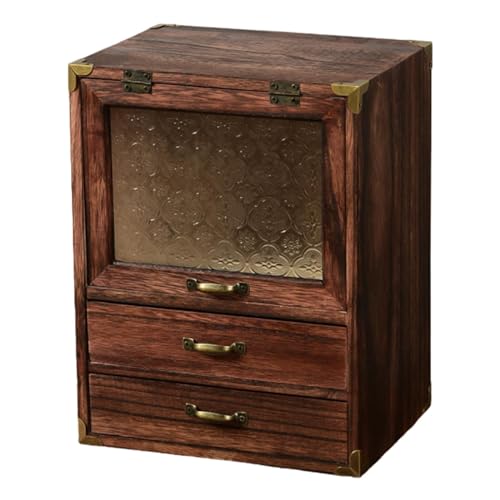 Milageto Organizador de Maquillaje, Estuche de exposición para cosméticos, Organizador de Cuidado de la Piel, Caja de Almacenamiento de Joyas, Estuche de, Estilo un