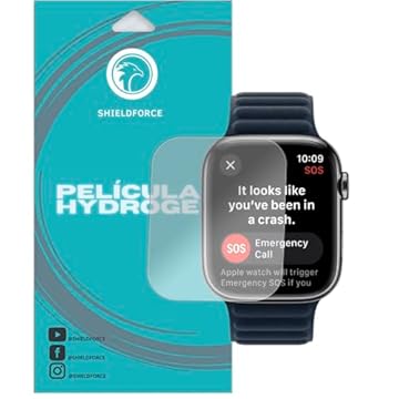 Película Apple Watch Serie 9 45mm Shieldforce Hydrogel-HD (3x tela)