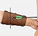 Cuoyuqie 1 pcs Archery Traditional Leather Arm Guard Forearm Protecting Gear Hunting Arm Gear
