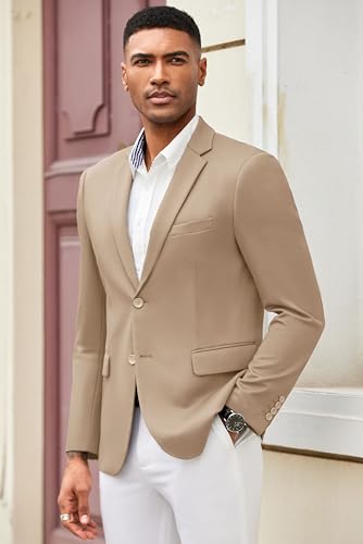 COOFANDY Mens Casual Blazer Slim Fit Suit Jacket Lightweight Knit Sport Coat Two Button Blazer Jacket2