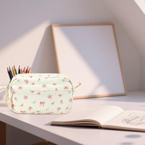 Image of Bluboon Big Capacity Pencil Case Pencil Pouch Pen Case School Supplies Cute Pencil Box Pencil Bag for Teen Girls Boys Women Man