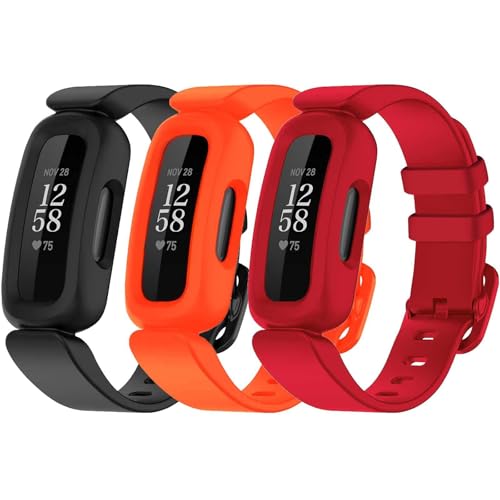 TopPerfekt Bands Compatible with Fitbit Ace 3, Soft Silicone Waterproof Bracelet Accessories Sports...