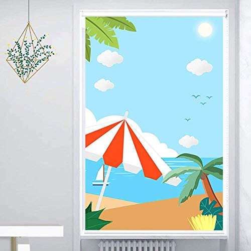 ZTMN Persianas enrollables Cortinas enrollables Personalizadas con Aislamiento térmico 100% Tela Impermeable Persianas enrollables para baño - 60 cm / 80 cm / 100 cm / 120 cm / 140 cm de Ancho (T