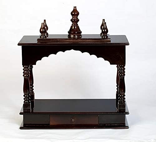 Kamdhenu art and craft Wooden Temple/Home Temple/Pooja Mandir/Pooja Mandap/Temple for Home (4P)