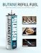 Lamsen Butane Refill - 115ml, Butane Fuel for Torch Lighter, Butane Canister for Torch Lighter, Butane Fuel Gas for Cooking, Camping and Welding, 3 Can