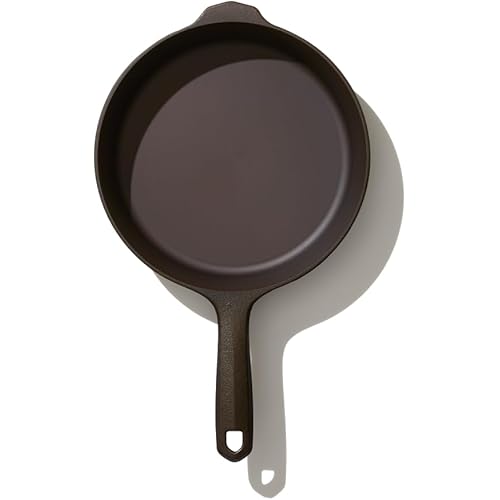 Field Company No.6 Cast Iron Skillet, 8 ⅜ in—Smoother, Lighter, Made in USA, Vintage Style, Preseasoned