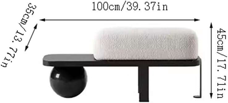 Shoe Bench Shoe-Changing Bench, Solid Wood B&B Sofa, Shoe-Changing Stool, Entrance Hall, Leisure Bedside Stool Storage Bench(A,S100cm)