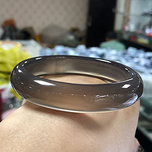 Bracelets en Jade pour Femme : Le Cadeau Symbolique en Pierre Naturelle Grise de 57-58 mm