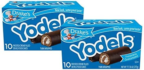 Drake's Yodels®, 20 Twin-Wrapped Devils Food Cake Rolls (Pack of 2)