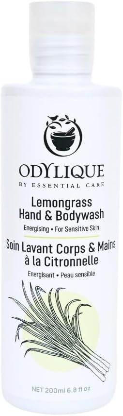 Odylique Lemongrass Hand & Body Wash 200ml | Vegan, Organic & 100% Natural | Sulphate Free