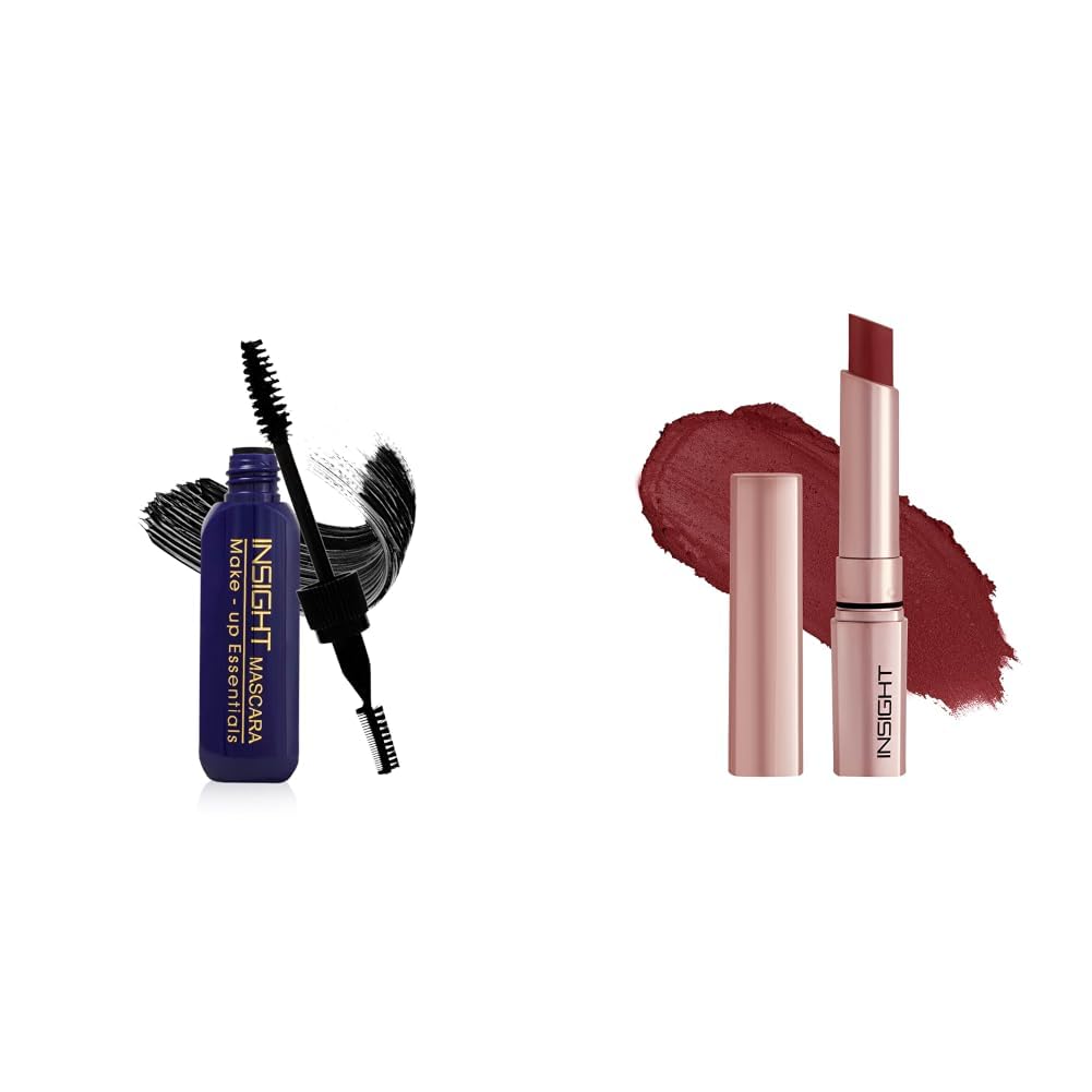 Insight Cosmetics Mascara Pack of 2 9ml INSIGHT Mousse Matte Lipstick - Chestnut Treat 4g-picture-16