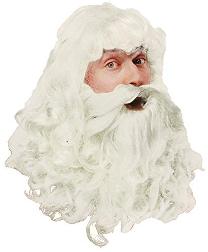 Men's Deluxe Santa Wig and Beard Set Santa Beard and Wig Set