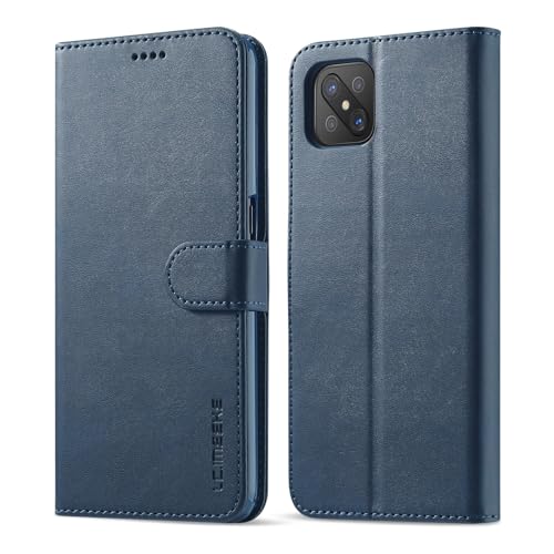 Funda protectora para teléfono Compatible con Oppo A92S / Reno 4Z 5G Funda tipo billetera con tarjetero, [Funda protectora interior de TPU a prueba de golpes] [Ranura Compatible with tarjeta] [Soporte