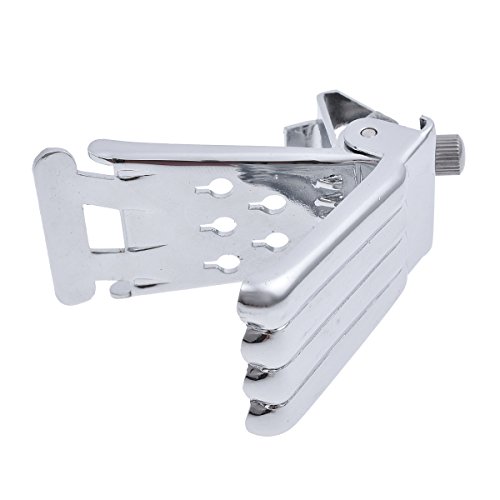 Kmise Banjo Tailpiece for 5 String Banjo Parts Replacement Chrome Plated Luthier Maker DIY 1 pCS - Thumbnail 3