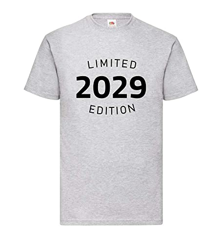 T-shirt homme 2029 Limited Edition gris XXXL en coton premium aux finitions haute couture