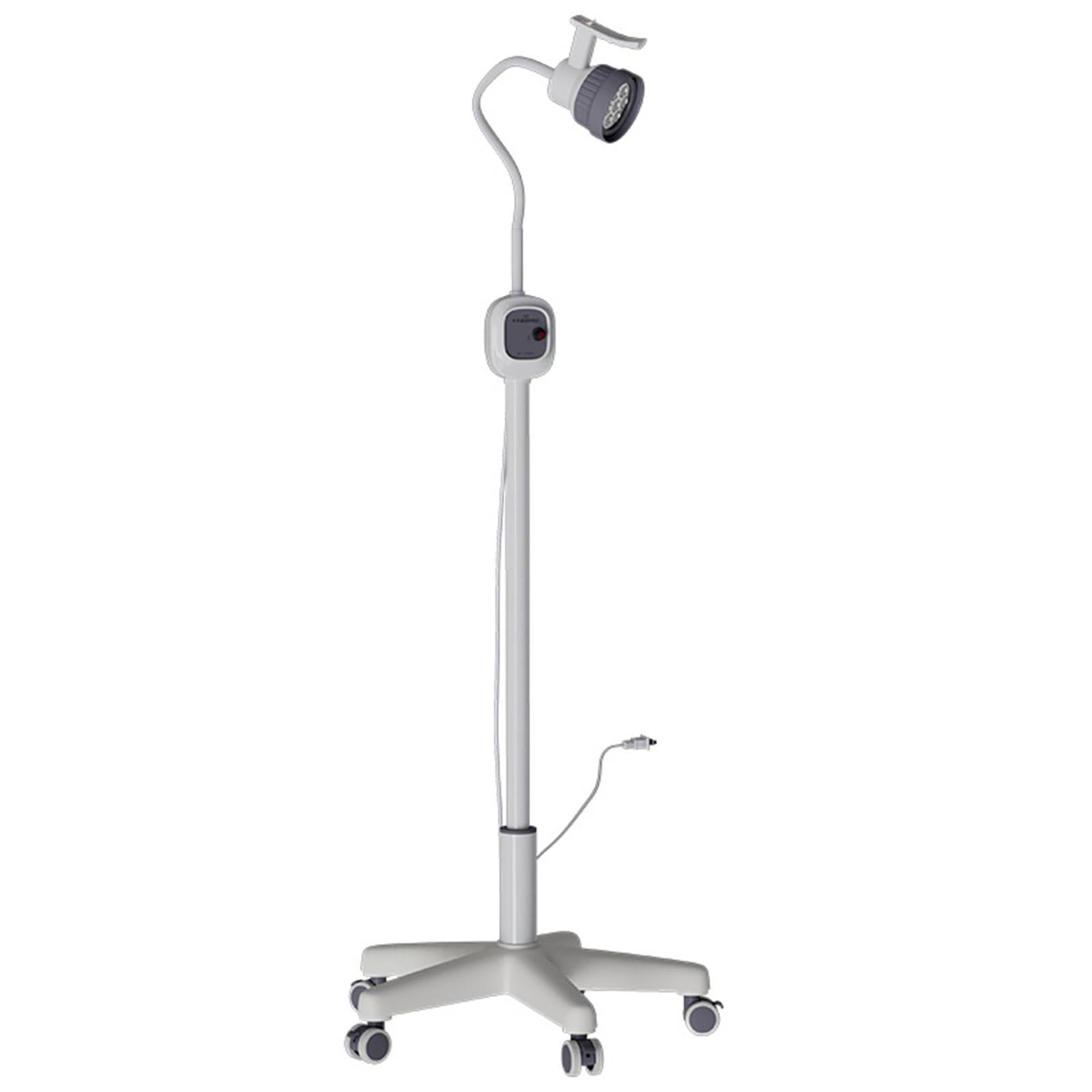 12W LED Exam Light, Floor Standing Medical Surgical Light, Portable Mobile Ent Gynecology Examination Lamp Shadowless Lamp with Brightness Adjustable, Flexible Gooseneck Lamp