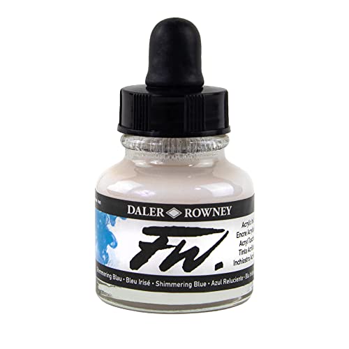 Daler Rowney FW Ink 29.5ml Shimmering Blue