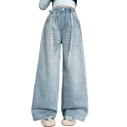 Pantalones anchos vaqueros infantiles para pequeñas soñadoras con estilo propio