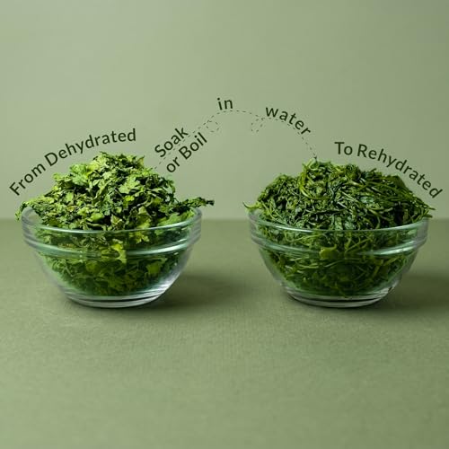 Image of SHROOTS Dehydrated Coriander Leaves | 100% Natural & Aromatic | Essential for Cooking, Garnishing & Health Benefits | Rich in Flavor & Nutrients | 50g Each, Pack of 2