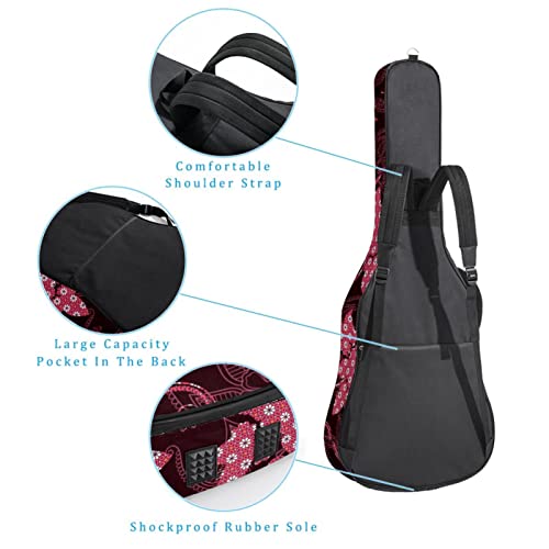 Housse de transport étanche pour guitare avec bandoulière réglable Motif art abstrait, Multicolore 10., 42.9×16.9×4.7 in… - Les Beatles, Paul McCartney, John Lennon, RIngo Starr, George Harrison Housse de transport étanche pour guitare avec bandoulière réglable Motif art abstrait, Multicolore 10., 42.9x16.9x4.7 in… – Image 4