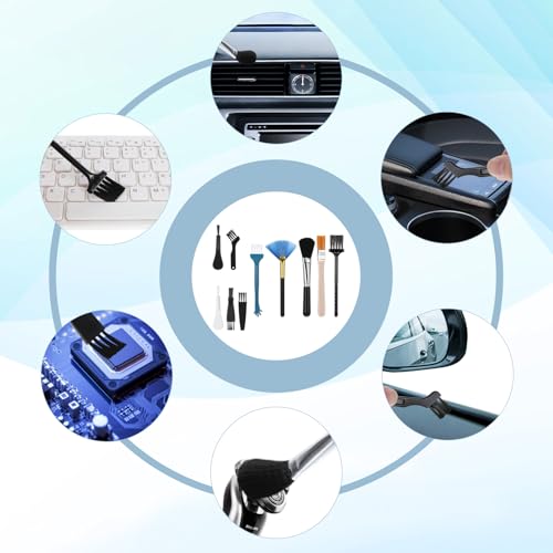 10 Stück Nylon Antistatische Bürste Antistatik Reinigungsbürsten Set Tragbare Tastaturbürste Computer Tastatur Laptop Reinigungsbürste zum Reinigen von Computer-Motherboard Lüftern Tastatur Kamera