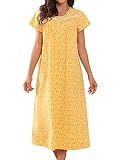 MZROCR Cotton Women Nightgowns Lightweight Soft Night Gowns for Adult Women Short Sleeves Sleepshirt
