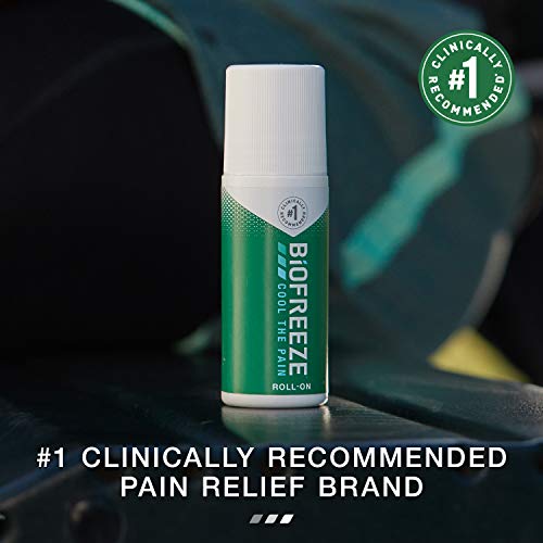 Biofreeze Roll On Pain Relief, Knee & Lower Back Pain Relief, Arthritis Pain Reliever, Sore Muscle Relief, Neck Pain Relief, Cooling Joint Pain Relief, FSA Eligible, Menthol Gel 2.5 Fl Oz - Image 3