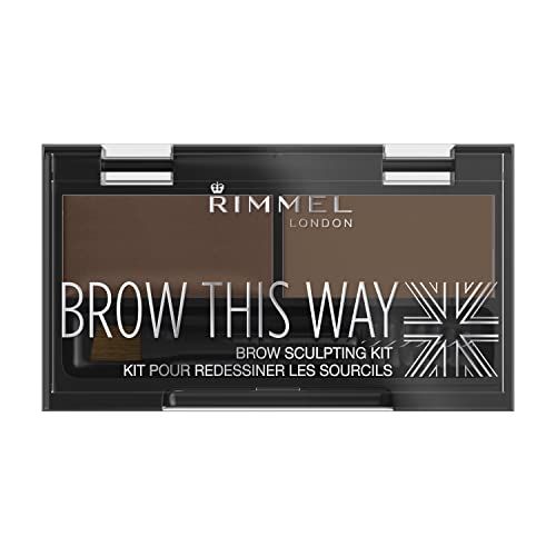 Rimmel London Brow This Way Eyebrow Sculpting Kit - Mid Brown