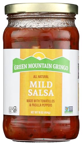 Green Mountain Gringo Mild Salsa, Non GMO, 16 Ounces (Pack Of 6)