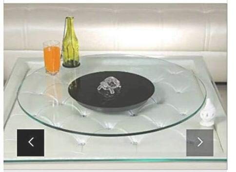 KLM Revolving Glass Table Top Lazy Susan (Mars) White Toughened 10 mm System, 27 Inch-image-47
