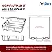 ArtBin 6955AA Super Satchel Compartment Box Clear Craft Organizer Storage Case - Aqua, Pack of 1