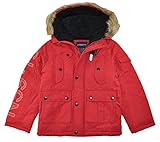LONDON FOG Big Boys' Heavyweight Parka Outerwear Coat, Red 8