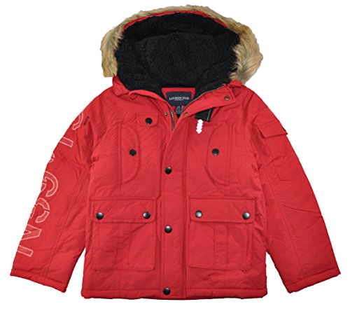 London Fog Big Boys' Heavyweight Parka Outerwear Coat, Red 14/16 #TOP25