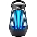 Newport Outdoor Bug Zapper Outdoor & Indoor Use, Fly Zapper, Mosquito Zapper, 4200V 3 Prong Plug in Electric Fly Zapper, Mosquito Killer, Covers 1/2 Acre, IPX4 Water Resistant, Easy-Clean Tray - Black