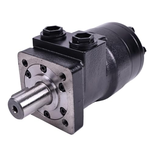 Image of JZGRDN 4-Bolt 7.3 Cipr Hydraulic Motor CM034P with 0.25 inch Shaft Keyway, 1 inch Round Shaft, 1 /2 inch NPT Port, 7.3 CIR