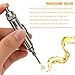 HZEL Car Precision Oiler, Portable Aluminum Lube System Oiling Pen with Pocket Clip and Screw-on Cover, Lightweight Oiler Pin Point Applicator for Machine Maintenance, Fits Most Vehicles