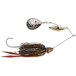 Savage Gear Señuelos Savage Gear Da Bush - Señuelo spinnerbait, color: aceite de motor, tamaño/peso: 16 cm/32 g