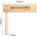 Wooden Ratchet Noise Maker Birch Wood Handheld Spin Rattle Instrument with Smooth Rotation Durable Construction for Sporting Events Celebrations Crowd Atmosphere Use