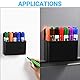 Magnetischer Marker-Halter für Whiteboards/Kühlschrank/Kühlschrank, magnetischer Stifthalter, trocken abwischbar, mit anisotroper Magnetrückseite, schwarz