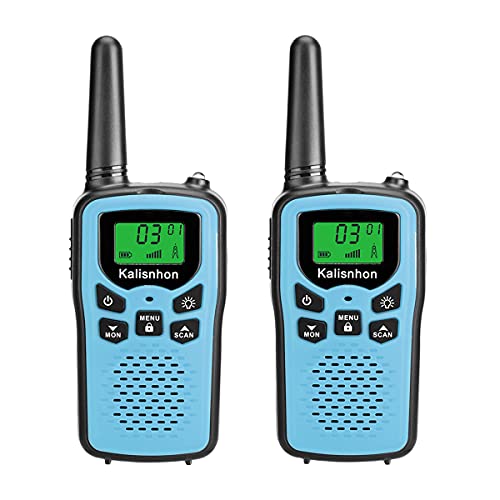 Walkie Talkies for Adults,Kalisnhon walkie talkies with 22 FRS Channelsï¼Œwalkie Talkie Long Range with Flashlight VOX LCD Display Two Way radios for Cycling Camping Hiking(2 Pack)