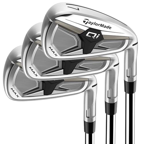 TaylorMade Golf Qi Max Irons Steel Stiff Mens Righthand 4-PW