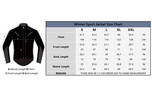 Letook Fahrradjacke Männer Winddichte Thermo für Winter Outdoor-Sport Fahrradbekleidung Warme Fleecejacke - Image 8