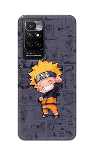 Image of Plastic Printfidaa Printed Hard Back Cover Case For Mi Redmi 10 Prime Back Cover (Famous Anime Cartoon Character) -112