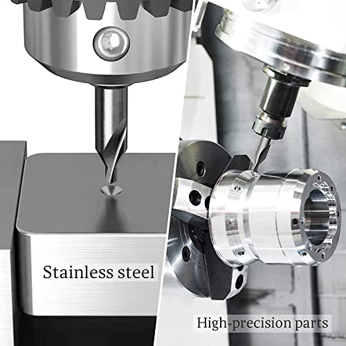 Utoolmart Center Drill Countersink Lathe Bit Mill Tool, Combined Drills Plain Type Imperial, 1/2-Inch Combined Countersinks Drills Set Tool, Hss-6542 Countersinks, 5 Pcs #TOP4