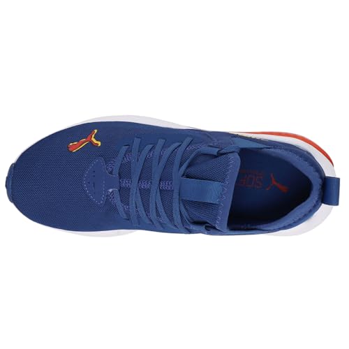 PUMA Cell Vive Running Shoe, Peacoat-High Risk Red, 4 US Unisex Big Kid4