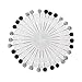 Produktbild lijun 30 Stück Muslim Hijab Sicherheitsschal Stifte Strass Ball Brosche Straight Head Pin