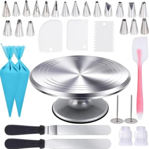 GRSMIS �P�[�L��]�� �A���~�� �v���d�l �P�[�L������ 360�x��] �o�^�[�X�N���[�p�[�A�i������^�[���e�[�u�� �X�N���[�p�[ �t�� �^�[���e�[�u�� �P�[�L�p��]�� �f�R�� �[�V�����p �P�[�L�X�^���h �ƒ�p �Ɩ��p (33�_�Z�b�g)